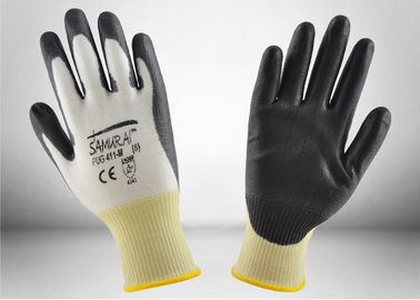Non Toxic PU Coated Cut Resistant Gloves Machine Washable High Durability